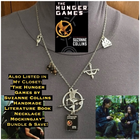 Divergent by Veronica Roth Handmade Literature Necklace, Book Cover, 3 Birds - Picture 16 of 16